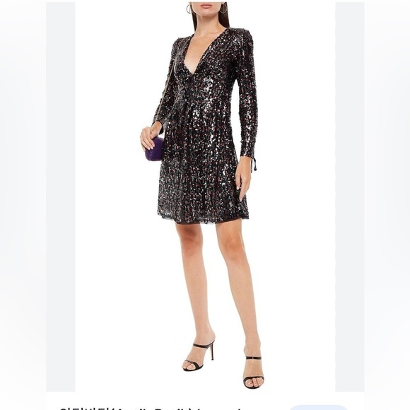 New Antik Batik Lazer Lace-up Sequin Tulle Mini Dress SZ 6 - Picture 1 of 16